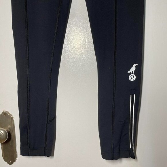 RARE bird print Lululemon Black Leggings size S - Picture 3 of 6